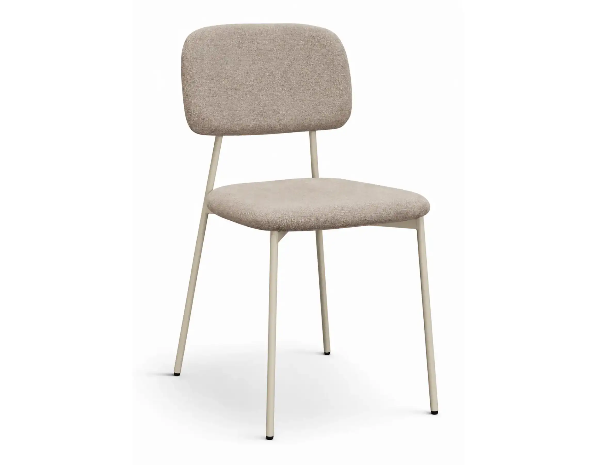 Sedia Monza imbottita beige